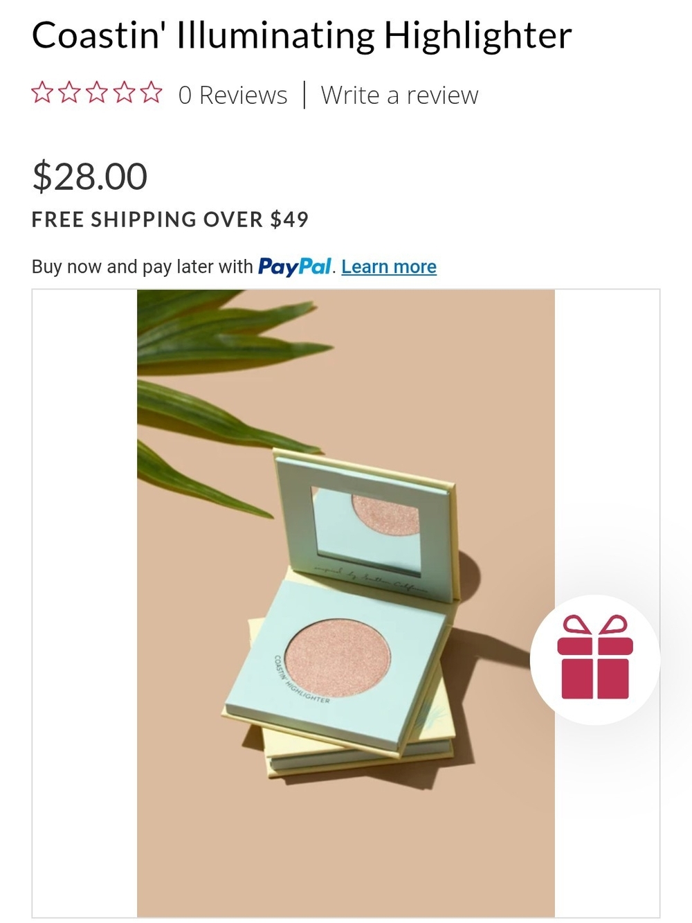 Coastin' Illuminating Highlighter, Unopened